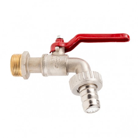 Fém kerticsap 3/4"KM-tömlővéggel