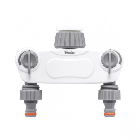 Elosztó Kerti Csapra 1" - 3/4"BM, 2 utas kuplung csatlakozó