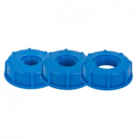 IBC Tartály Menet Átalakító Szett, S60 x 1/2" / 3/4" / 1" Col BB