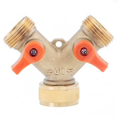 Réz Y Elágazó Kerti Csapra 3/4"BM